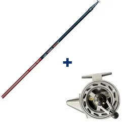 Packs & Ensembles - GARBOLINO Ensemble Canne Téléréglable 3m80 + Moulinet Capoté