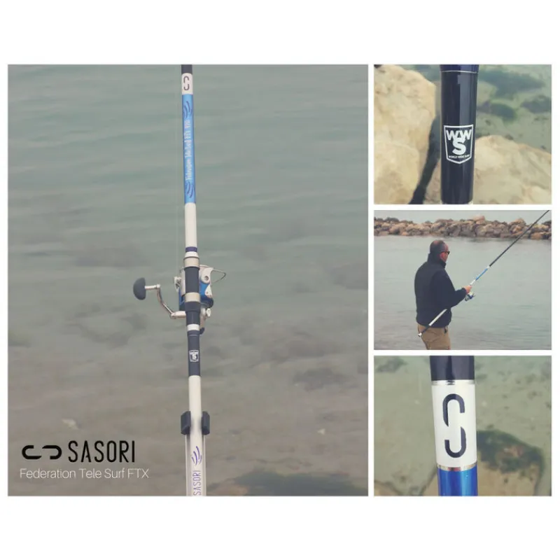 Cannes|Packs Et Ensembles - SASORI Ensembles Surf 2 cannes téle 4m10 + 2 moulinets 5000