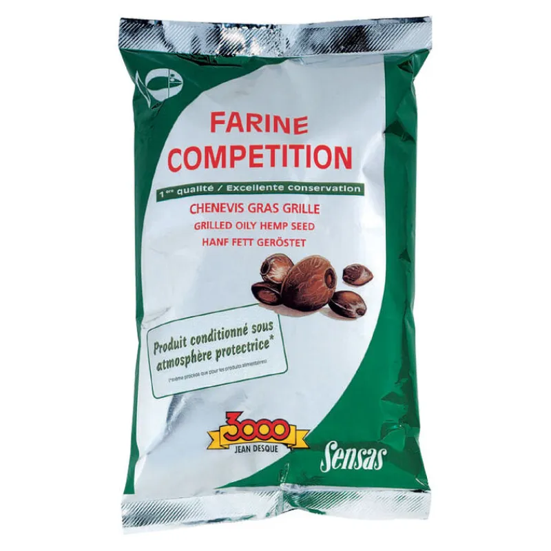 Appâts / Amorces - SENSAS Farine 3000 super chenevis grillé gras 550g