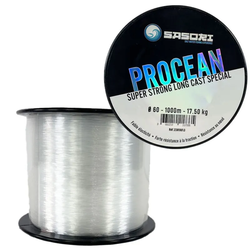 Tresses, Nylons, Fluorocarbones - SASORI Filament Procean Clear 1000m