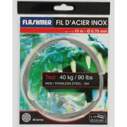 Montages / Hameçons - EXPLORER TACKLE Fil d’acier avec tressage en 49 brins (10m)