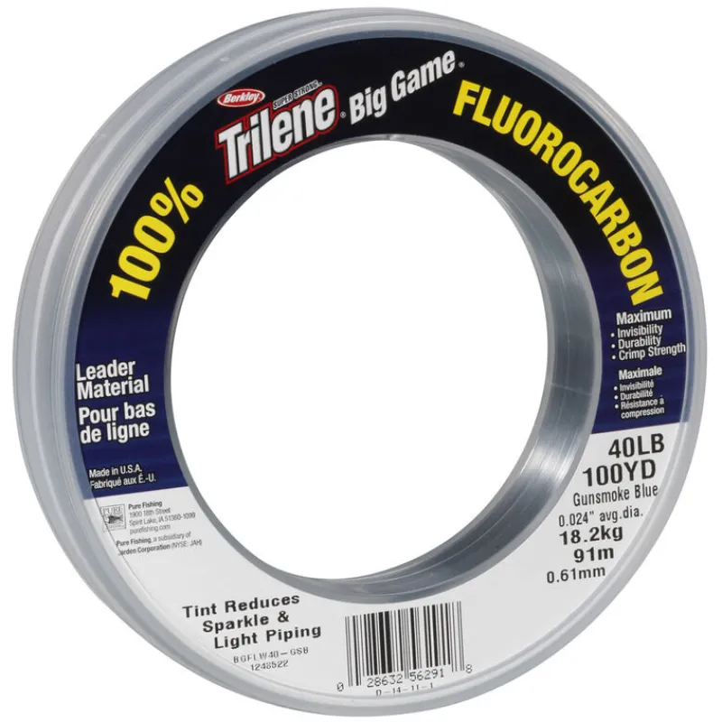Pêche Du Thon|Montages / Hameçons - BERKLEY Fil fluorocarbone leader clear 68m ou 90m
