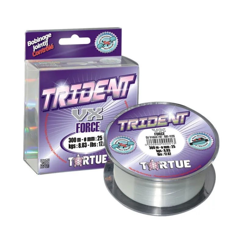 Surfcasting|Tresses, Nylons, Fluorocarbones - RAGOT Fil nylon tortue trident vx force 300m