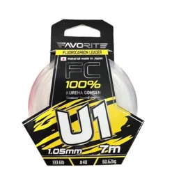 Tresses, Nylons, Fluorocarbones - FAVORITE Fluorocarbone X Seaguar U1 7m