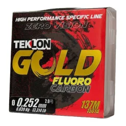 Tresses, Nylons, Fluorocarbones|Filaments - GRAUVELL Fluorocarbone TEKLON Gold (137m)