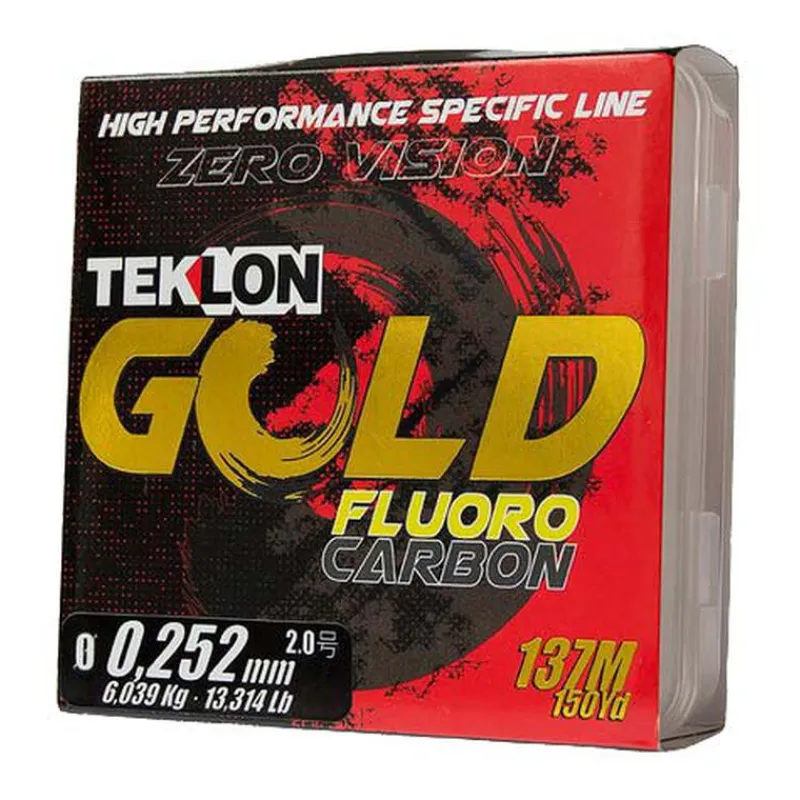 Tresses, Nylons, Fluorocarbones|Filaments - GRAUVELL Fluorocarbone TEKLON Gold (137m)