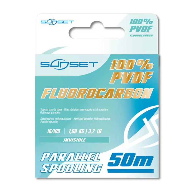 Tresses, Nylons, Fluorocarbones - SUNSET Fluorocarbon 100 % PVDF