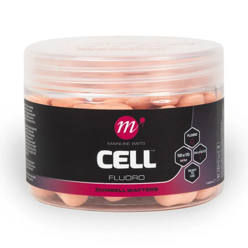 Appâts Et Fabrication - MAINLINE Fluoro Dumbell Wafters Cell 12 x 15mm