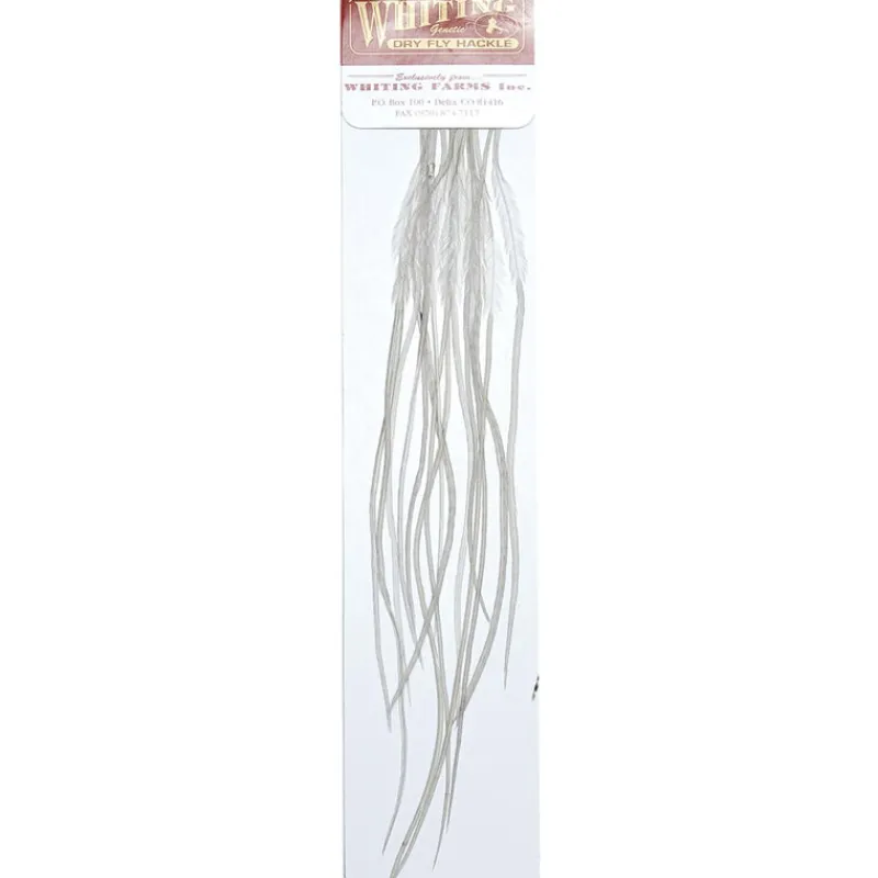 Fly Tying - JMC Fly tying plumes whiting microbarb silver g2