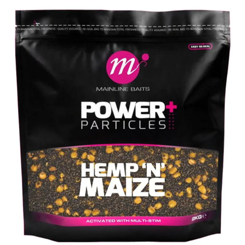 Appâts Et Fabrication - MAINLINE Graines Power+ Hemp ’N’ Maize 2Kg