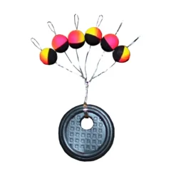 Lignes Et Accessoires De Montage - FIQUET Guide Fil Truite Autobloquant Rigostop Jaune/Rose/Noir (x6)