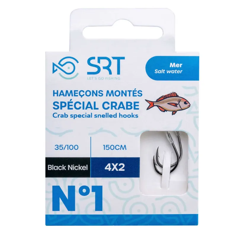 Montages / Hameçons - SERT Hameçon Monté Spécial Crabe 50cm