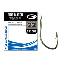 Hameçons - GARBOLINO Hameçon non monté Fine Match Wide Gape (x15)