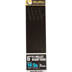 Hameçons - GURU Hameçons montés coup f1 pellet pole rigs 15cm (x8)