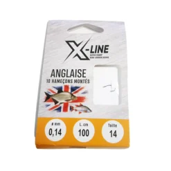 Hameçons - X-LINE Hameçons montés coup x line anglaise (x10)