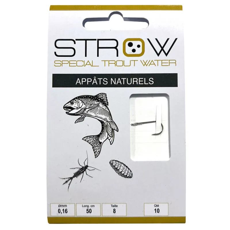 Lignes Et Accessoires De Montage - STROW Hameçons montés Appâts naturels