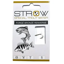 Lignes Et Accessoires De Montage - STROW Hameçons montés Forgé bronzé renversé 50cm