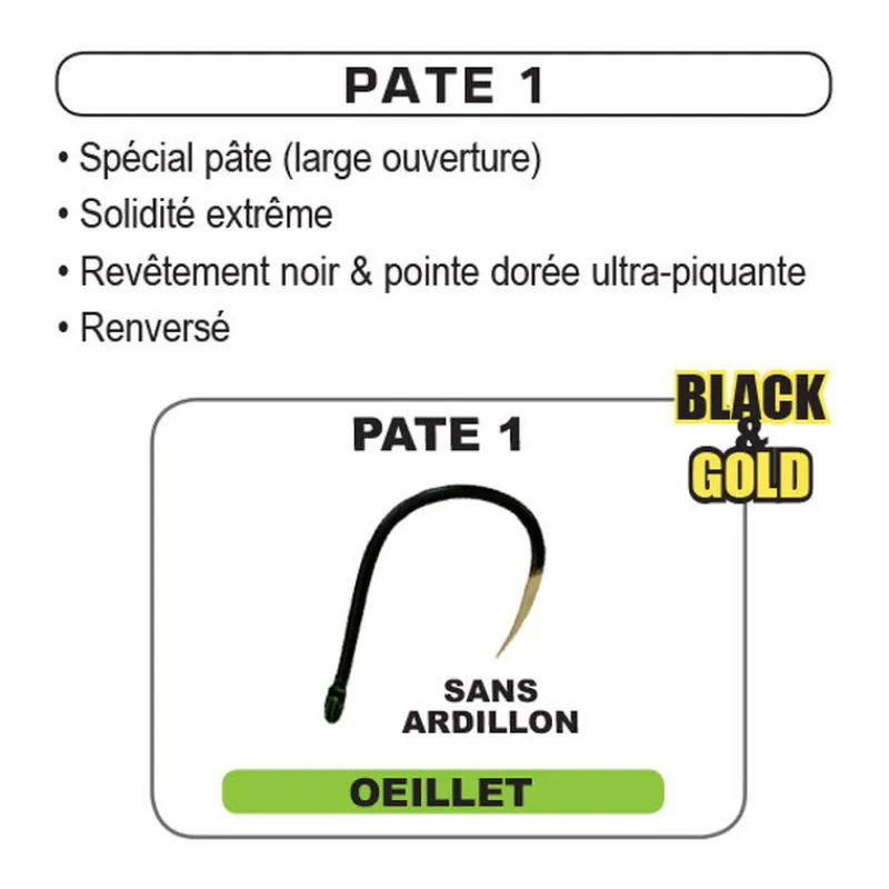 Hameçons - FUN FISHING Hameçon spécial pâte Funfishing à oelliet sans ardillon pochette de