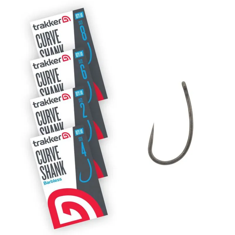 Acc.Montages/Hameçons - TRAKKER Hameçons Curve Shank Hooks Barbless x5