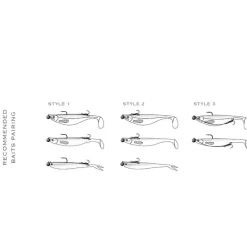 Hameçons Et Montages - BKK Hameçons Triples Assist Spear- SS
