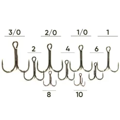 Hameçons Et Montages - EVOK Hameçons Triples Treble Hook