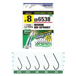 Lignes Et Accessoires De Montage - OWNER Hameçons truite worm bh sproat