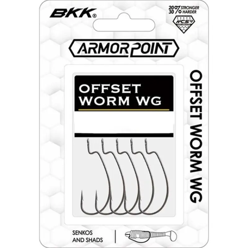 Hameçons Et Montages - BKK Hameçon Texan Offset Worm WG