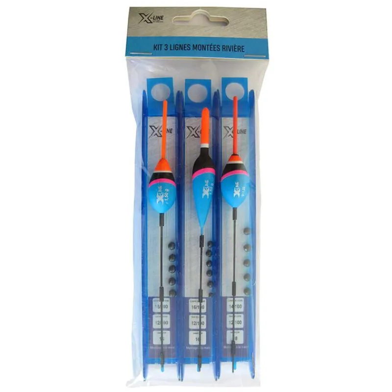 Lignes Montées - X-LINE Kit de 3 lignes montées coup rivière