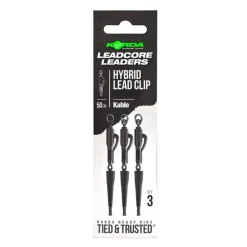 Acc.Montages/Hameçons - KORDA Leadcore Kable Leadcore Leader Hybrid Lead Clip Weed 50cm