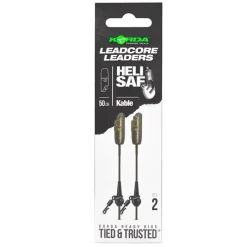 Acc.Montages/Hameçons - KORDA Leadcore Kable Leadcore Leader Heli Safe Weed 50cm
