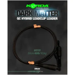 Acc.Montages/Hameçons - KORDA Leader dark matter leader 50cm qc hybrid clip