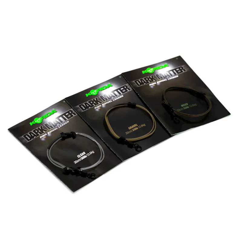 Acc.Montages/Hameçons - KORDA Leader Dark Matter Leader Ring Swivel 30 lb 30 cm