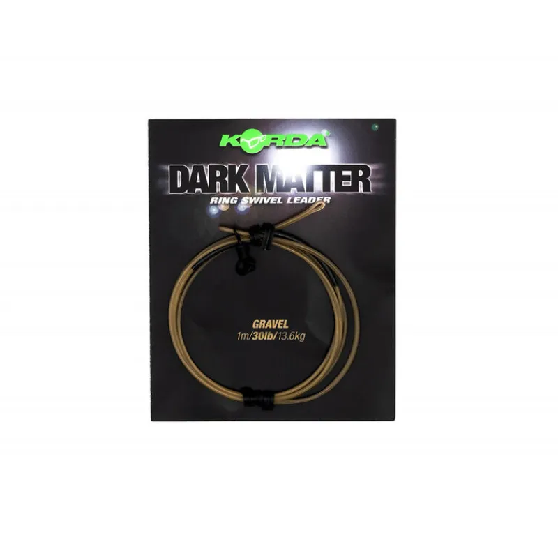 Acc.Montages/Hameçons - KORDA Leader Dark Matter Leader Ring Swivel 30 lb 30 cm