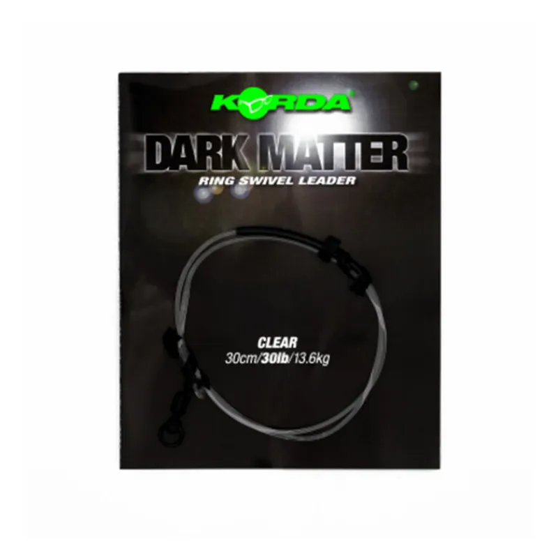 Acc.Montages/Hameçons - KORDA Leader Dark Matter Leader Ring Swivel 30 lb 30 cm