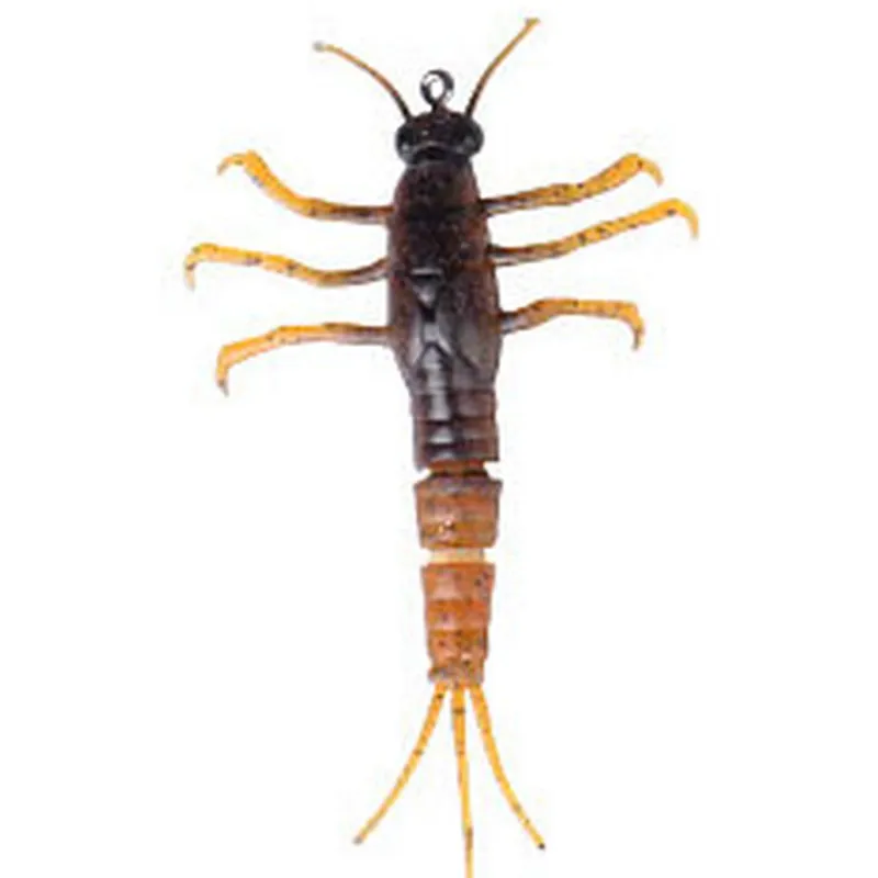 Leurres - SAVAGE GEAR Leurre Souple Ecrevisse 3D Tpe Mayfly Nymph 5cm, 2.5g