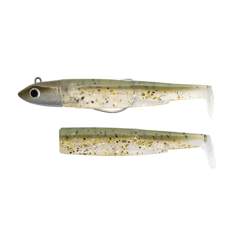 Leurres - FIIISH Leurre Souple Combo Offshore Black Minnow 9cm 10g