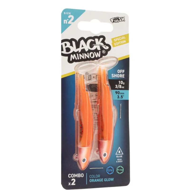 Leurres|Leurres - FIIISH Leurre souple Double Combo Black Minnow 90 Offshore 10g
