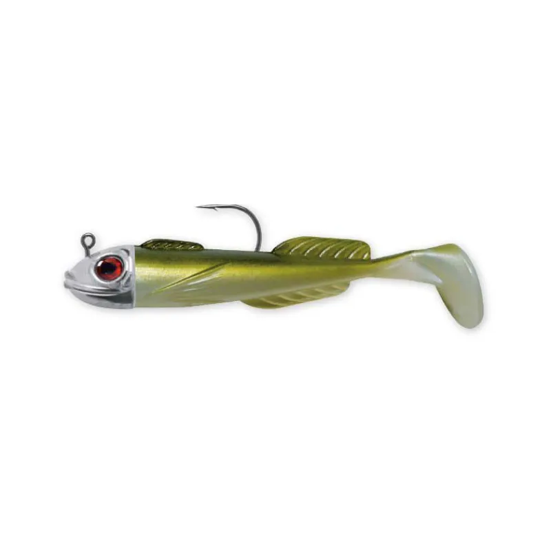 Leurres À Truite|Leurres - DELALANDE Leurre Souple Shad Chabot Monté 9cm, 17g
