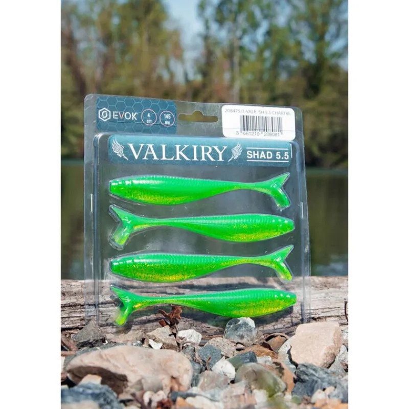 Leurres - EVOK Leurre Souple Shad Valkiry Shad 5.5" 14.5cm (x4)