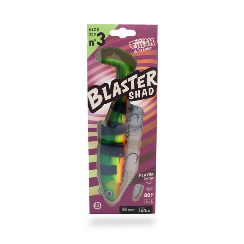 Leurres - FIIISH Leurre Souple Shad Blaster Shad 20cm, 80g