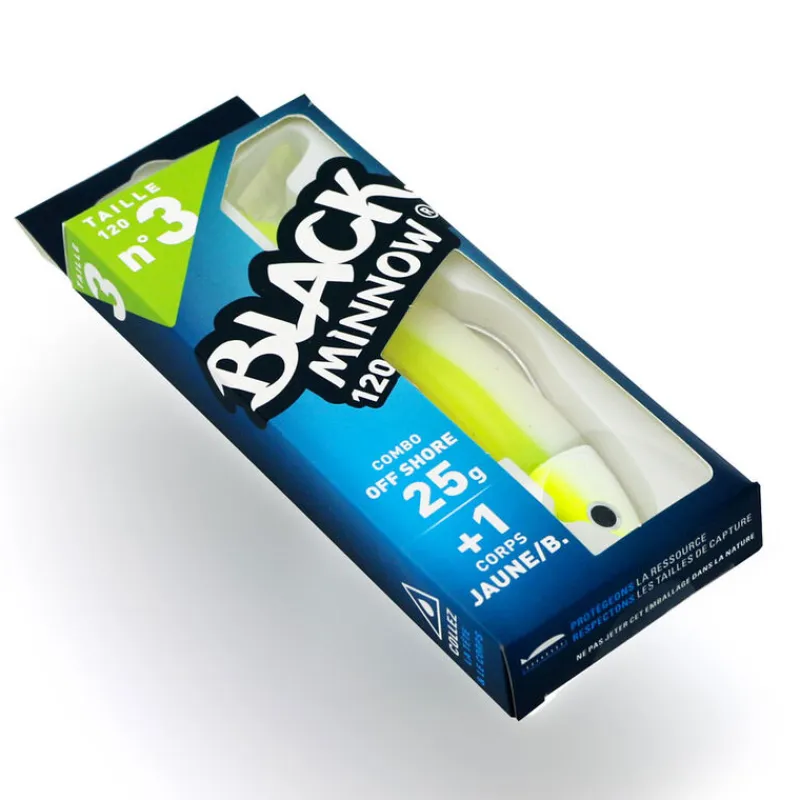 Leurres|Pêche Aux Leurres - FIIISH Leurre Souple Shad Combo Black Minnow 120 Off Shore 12cm, 25g