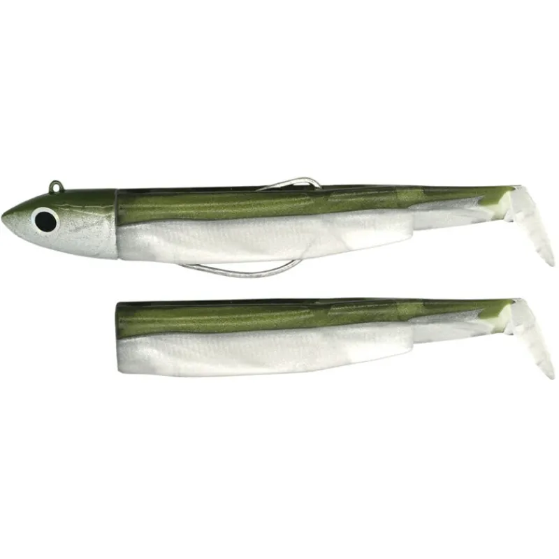 Pêche Aux Leurres|Leurres - FIIISH Leurre Souple Shad Combo Black Minnow 140 Off Shore 14cm, 40g
