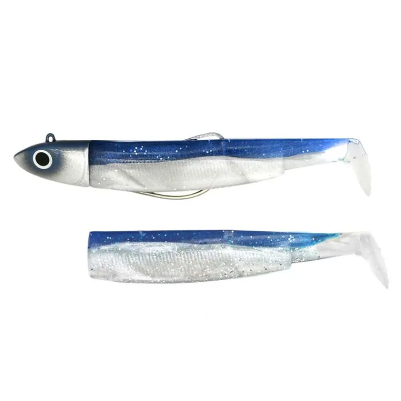 Pêche Aux Leurres|Leurres - FIIISH Leurre Souple Shad Combo Black Minnow 90 Off Shore 9cm, 10g