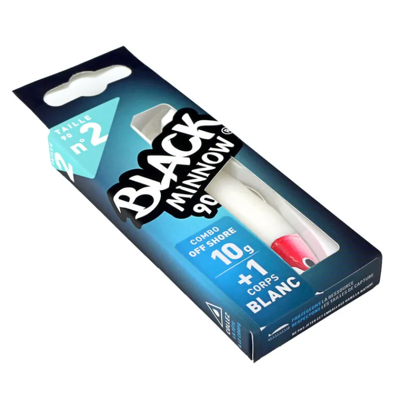 Pêche Aux Leurres|Leurres - FIIISH Leurre Souple Shad Combo Black Minnow 90 Off Shore 9cm, 10g