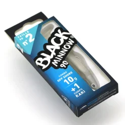 Pêche Aux Leurres|Leurres - FIIISH Leurre Souple Shad Combo Black Minnow 90 Off Shore 9cm, 10g