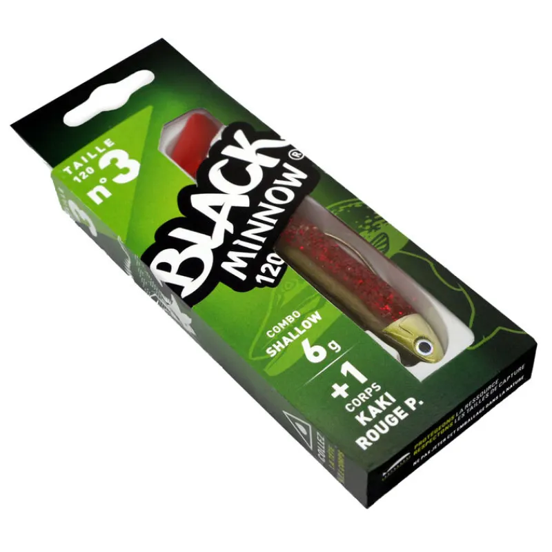 Pêche Aux Leurres|Leurres - FIIISH Leurre Souple Shad Combo Black Minnow 120 Shallow 12cm, 6g