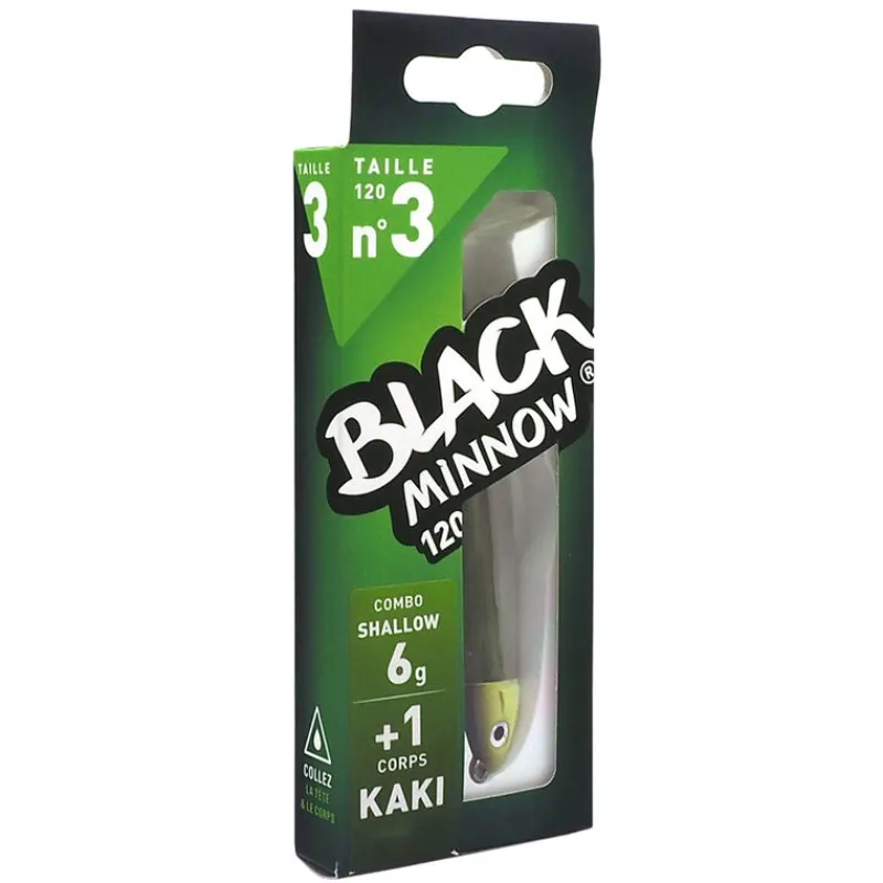 Pêche Aux Leurres|Leurres - FIIISH Leurre Souple Shad Combo Black Minnow 120 Shallow 12cm, 6g