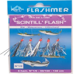 Leurres|Pêche Aux Leurres - FLASHMER Leurre train de plumes mer scintil flash