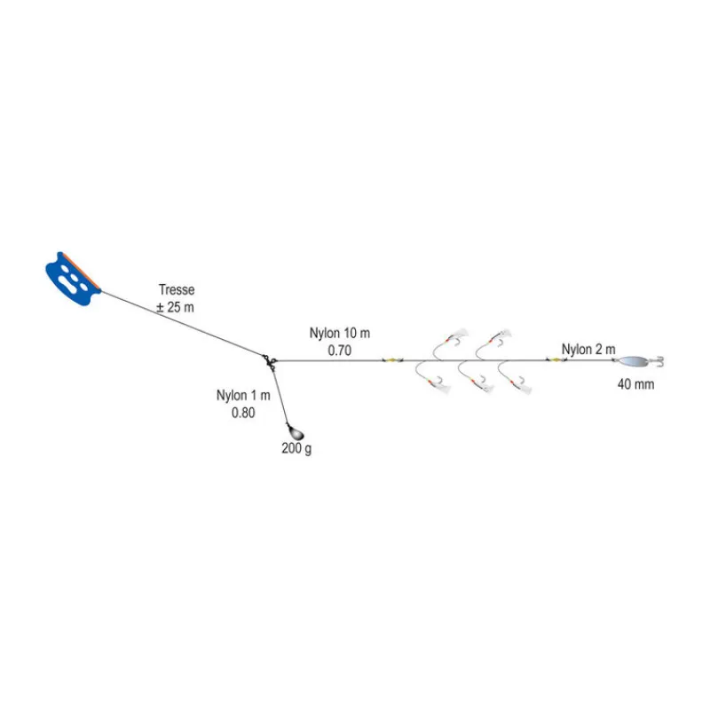 Bas De Lignes / Lignes Montées - FLASHMER Ligne de traine mer eco line abysse