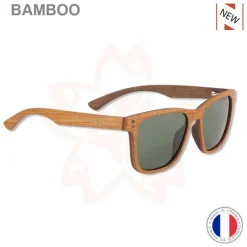 Lunettes|Lunettes Polarisantes - SAKURA Lunette Polarisante Bamboo Acetate Gris Titane